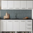 Ver imagem 2 de Gabinete Aço Novo Venus 1,92 Metros Branco para Pia 2,00 Metros - P103629 - Cozimax Gabinete Aço Nov