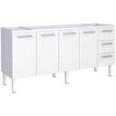 Ver imagem 1 de Gabinete Aço Novo Venus 1,92 Metros Branco para Pia 2,00 Metros - P103629 - Cozimax Gabinete Aço Nov