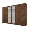 Guarda-Roupa Casal com Espelho 6 Portas 8 Gavetas Bari - 1