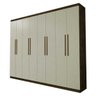 Guarda-Roupa Casal 8 Portas Premium Benetil Móveis Avelã Ipê/Off-White - 1