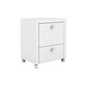 Ver imagem 1 de Gaveteiro p/ Escritório ME4112 Pasta Suspensa c/ 2 Gavetas Branco - Tecno Mobili