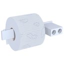Ver imagem 3 de Porta Papel Higiênico Dupla Fixação Parede Branco F.master