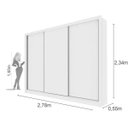 Ver imagem 4 de Guarda-Roupa Casal 3 Portas 6 Gavetas Phoenix Tcil Móveis
