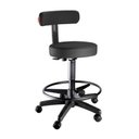 Ver imagem 1 de Cadeira Mocho Alto Slim com Apoio para Os Pés