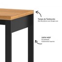 Ver imagem 3 de Mesa para Escritório 100% Mdf F22 Estilo Industrial Freijó Preto Fosco Dalla Costa