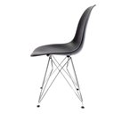 Ver imagem 3 de Conjunto 4 Cadeiras Eames Pp Preto Eiffel Cromada
