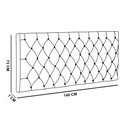 Ver imagem 5 de Cabeceira Painel Cristal para Cama Box Casal 140 cm Suede Vinho com Strass - D’Rossi