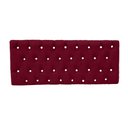 Ver imagem 3 de Cabeceira Painel Cristal para Cama Box Casal 140 cm Suede Vinho com Strass - D’Rossi