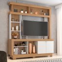 Ver imagem 6 de Estante para TV de até 47 Polegadas 8 Nichos e 2 Portas Mari Nature/Off White