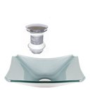 Ver imagem 1 de Cuba De Vidro Retangular Chanfrada 37cm Prata Válvula Click