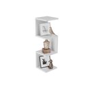 Ver imagem 4 de Prateleira de Canto Lyra 3 Nichos Decorativos Branco para Sala Quarto Livros