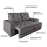 Sofá Retrátil e Reclinável 3 Lugares 1,80m Verona Suede Cinza Mamflex - 4