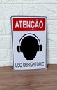 Ver imagem 3 de Placa de Sinalização Obrigatorio Abafador de Ouvido Fone