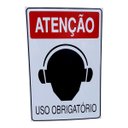 Ver imagem 1 de Placa de Sinalização Obrigatorio Abafador de Ouvido Fone