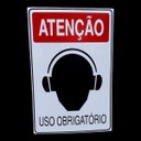 Ver imagem 2 de Placa de Sinalização Obrigatorio Abafador de Ouvido Fone