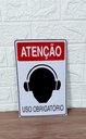 Ver imagem 4 de Placa de Sinalização Obrigatorio Abafador de Ouvido Fone