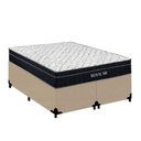 Ver imagem 1 de Cama Box Casal Royal Air Pillow Top Molas Ensacadas Suede Bege Royal Sleep