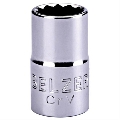 Soquete Estriado Encaixe 1/2 18mm Crv - 204009bbr - Belzer Soquete Estr.enc.1/2-18mm Crv Belzer