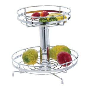 Fruteira Redonda Giratória de Mesa sem Vidro