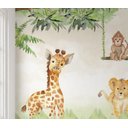 Ver imagem 4 de Papel de parede safári animal infantil menino para quarto de bebê M² PP79