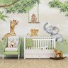 Papel de parede safári animal infantil menino para quarto de bebê M² PP79 - 2