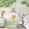 Papel de parede safári animal infantil menino para quarto de bebê M² PP79 - 3