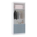 Ver imagem 2 de Guarda Roupa Roupeiro Modulado Alpes 2 Portas 4 Gavetas - Módulo Alpes - Luciane:azul
