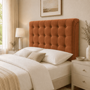 Ver imagem 2 de Cabeceira Ana Estofada Veludo p/ Cama Box Casal Queen 160cm Quarto