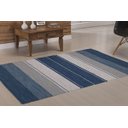 Ver imagem 1 de Tapete Indiano Kilim - Basar - 2,00m X 2,50m - 100% Algodão - Azul - Niazitex