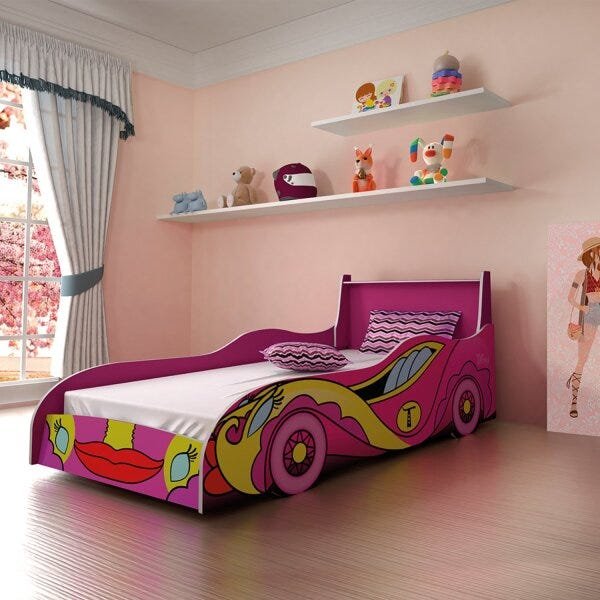 Cama Infantil Carro Fast Tigus Baby - 1