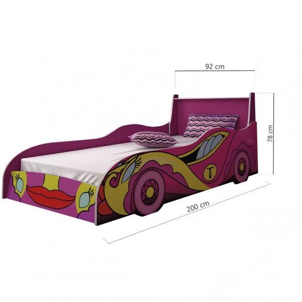 Cama Infantil Carro Fast Tigus Baby - 3