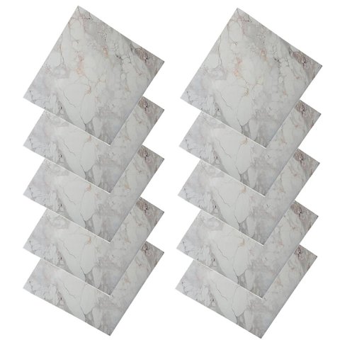 Placa Adesiva 3D Marmore Kit 10 uni Autocolante Papel de Parede Decoraçao Obra Reforma Casa Cozinha 