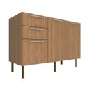 Ver imagem 2 de Balcão para Cozinha 120cm 2 Portas 3 Gavetas Freijó Cz3100