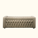 Ver imagem 2 de Kit Cabeceira com Calçadeira Elegance para Cama de Casal 1,40 Cm Suede Bege - Biselo's Decor