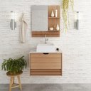 Ver imagem 1 de Kit Balcão Gabinete Ame/mrm Br e Espelheira Ame - Tecno