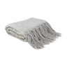 Manta de Chenille Cor:Cinza Claro - 4