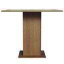 Ver imagem 2 de Mesa de Jantar Madesa Quadrada Tampo de Vidro 5363 Rustic/Crema