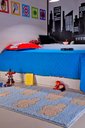 Ver imagem 1 de Tapete Quarto Infantil Jazz Kids 1m x 1,5m  - Nuvem Azul