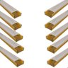 Perfil de Led Sobrepor Slim Kit 10 - 2 Metros, Dourado - 1