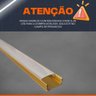 Perfil de Led Sobrepor Slim Kit 10 - 2 Metros, Dourado - 6