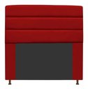 Ver imagem 1 de Cabeceira Estofada Turim 195CM King Courino Vermelho - D A DECOR