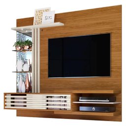 Bancada Painel Suspenso Frizz Supreme para Tv até 55 Polegadas com Prateleiras de Vidro e Luminár - 1
