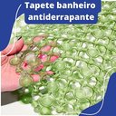 Ver imagem 2 de Kit com 02 Tapetes de Plástico para Banheiro Chuveiro Banho Box Antiderrapante com Ventosas