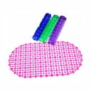 Ver imagem 6 de Kit com 02 Tapetes de Plástico para Banheiro Chuveiro Banho Box Antiderrapante com Ventosas