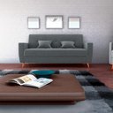 Ver imagem 1 de Sofá Cama Casal Premium 3 Lugares com Baú 2,08 Larg Pamela Matrix