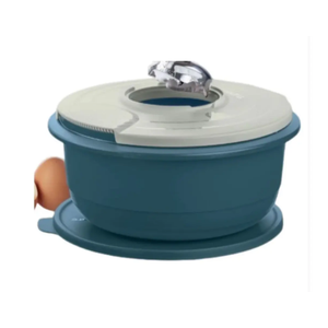 Kit Tupperware Tigela Batedeira Geração Ll 3,5 Llitros Verde com Tampa Antirrespingo 2 Peças Kit Tup