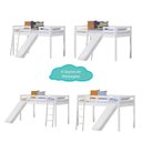 Ver imagem 4 de Cama Infantil Prime com Escorregador, Tenda e Telhado II - Casatema