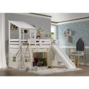 Ver imagem 1 de Cama Infantil Prime com Escorregador, Tenda e Telhado II - Casatema