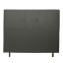 Ver imagem 2 de Cabeceira Cama Box King Poliana 195 Cm Suede Cinza - MV Estofados Shop