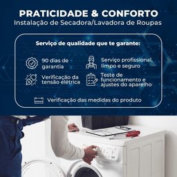 Lavadora de Roupa Samsung Digital Inverter 11kg Porta Black Inox Ww11t4040bx - 220v - 11